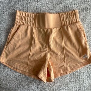 Adidas Women's Orange Comfy Shorts